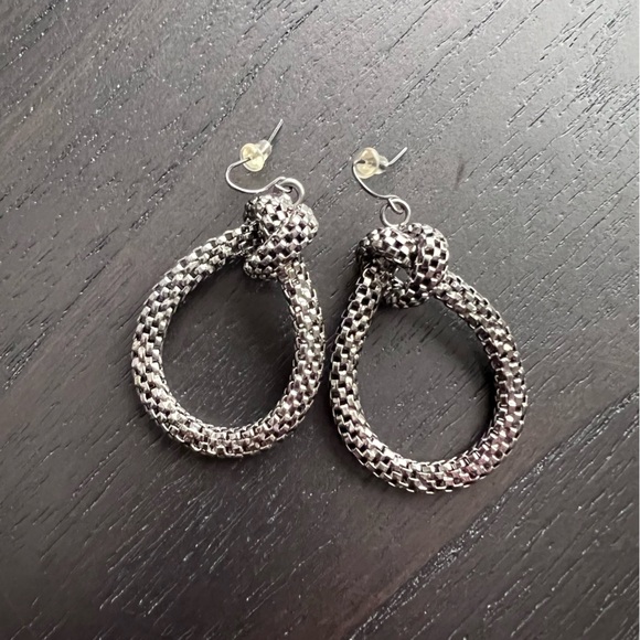 Simply Vera Vera Wang Textured Silver Drop Earrings - Picture 4 of 6